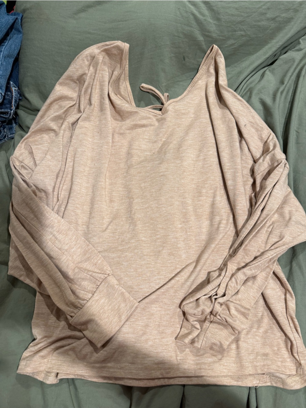 Women’s Lightweight Long-Sleeve Top in Beige